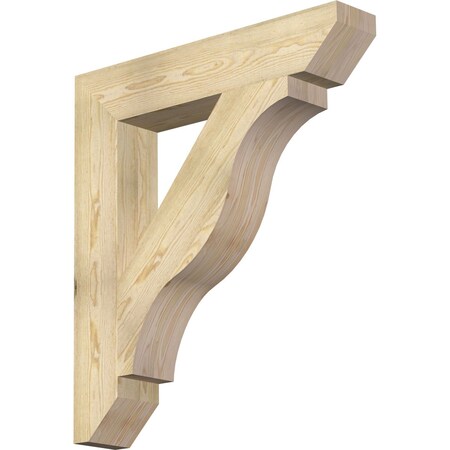 Ekena Millwork Funston Slat Rough Sawn Bracket, Douglas Fir, 6"W x 34"D x 38"H BKT06X34X38FST06RDF